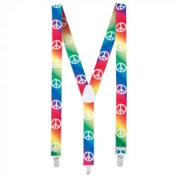 Hippie dúhové elastické podväzky